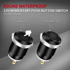 img 3 attached to 🔘 DaierTek Waterproof Automotive Momentary Pushbutton