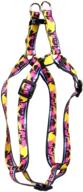 🏝️ tropical island collection: yellow dog design standard step-in harness – superb comfort and control for your pet logo