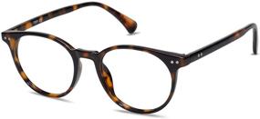 img 3 attached to 👓 Vintage Round Eyeglasses SJ2113 by SOJOS - Blue Light Blocking Glasses for Women and Men