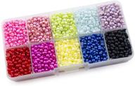 🎨 enhance your craft projects with the summer-ray 4mm assorted color flat back pearl in storage box set 1" logo