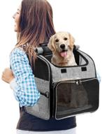 🐶 youthink dog backpack carrier - airline approved pet carrier bag with mesh for small dogs cats puppies - comfortable cat backpack bag for hiking, travel, camping, and outdoor activities logo