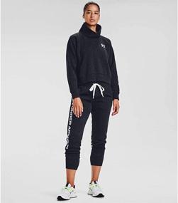 img 3 attached to 🔥 Stay Cozy and Stylish with the Under Armour Women's Rival Fleece Wrap Neck Pullover