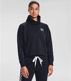 img 4 attached to 🔥 Stay Cozy and Stylish with the Under Armour Women's Rival Fleece Wrap Neck Pullover