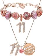 girls' jewelry: birthday gifts necklace & years bracelet set for necklaces & pendants logo