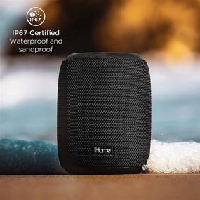 img 3 attached to 🔊 iHome PLAYPRO Black – Waterproof Bluetooth Speaker, IP67 Rated, Rechargeable 20hr Battery, Outdoor EQ Mode & Durable Acoustic Weave (Model iBT700B)