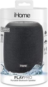 img 1 attached to 🔊 iHome PLAYPRO Black – Waterproof Bluetooth Speaker, IP67 Rated, Rechargeable 20hr Battery, Outdoor EQ Mode & Durable Acoustic Weave (Model iBT700B)