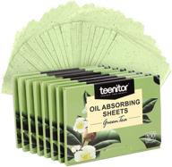 🍃 teenitor 800 counts natural green tea oil control film - absorbing sheets for oily skin care: blotting paper to remove excess oil and shine logo