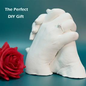 img 3 attached to 🤲 Hand Casting Kit - All-in-One Couples Hand Molding Kit for Unforgettable Keepsakes - Perfect Gift for Anniversaries, Weddings, Friends, Children, Adults, and DIY Art Creations