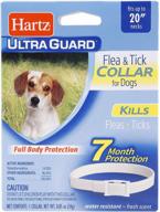 🐶 hartz ultraguard flea & tick collar: 7-month protection for dogs & puppies, white, up to 20 inch neck logo