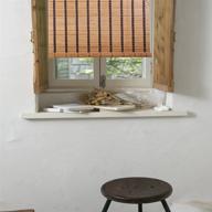 🌞 36x72 inch natural bamboo roll up window blind sun shade - wb-sun318 logo