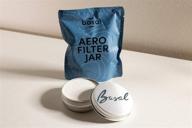 🔍 enhance aeropress filter care with the basal aero filter jar logo