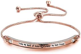 img 3 attached to 👰 Zuo Bao Maid of Honor Gift: Cherishing the Bond - Perfect Wedding Jewelry for Bridesmaid & Flower Girl