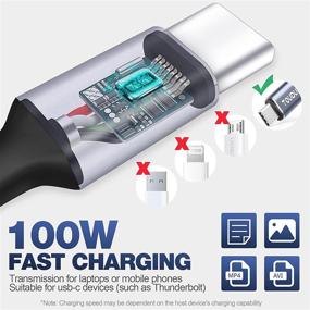 img 1 attached to TOUDUN USB 4 Кабель Thunderbolt 4/3 с передачей данных на 100 Вт с скоростью 40 Гбит/с, Видео 8K@30Hz 5K@60Hz | Кабель USB C to USB C для быстрой зарядки | Совместим со стандартами Thunderbolt 4, USB4, Thunderbolt 3, USB-C (1,2 м)