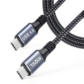 img 4 attached to TOUDUN USB 4 Кабель Thunderbolt 4/3 с передачей данных на 100 Вт с скоростью 40 Гбит/с, Видео 8K@30Hz 5K@60Hz | Кабель USB C to USB C для быстрой зарядки | Совместим со стандартами Thunderbolt 4, USB4, Thunderbolt 3, USB-C (1,2 м)