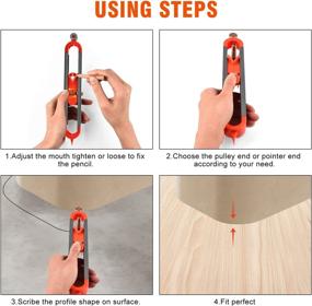 img 2 attached to 📐 Accurate Profile Scribe Tool: GOXAWEE Contour Gauge Duplicator for Woodworking, Van Conversion, Carpentry, Panels, Tiles & Laminate