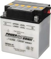 power sonic cb30cl b conventional powersport battery logo