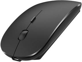 img 4 attached to 🖱️ Wireless Rechargeable Mouse for MacBook Air, MacBook Pro, Mac, iMac, Laptop, Chromebook, Win8/10, Desktop Computer - Black