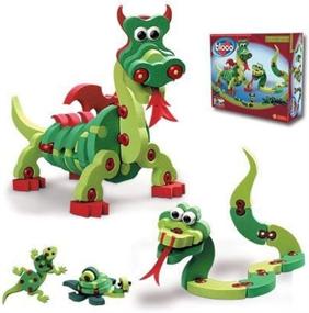 img 1 attached to 🐉 Unleash the Imagination with Bloco Toys Dragons Reptiles: Inspiring Creativity and Fun