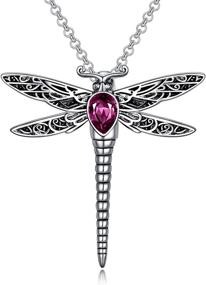 img 4 attached to Dragonfly Necklace Sterling Memorial Cremation Boys' Jewelry