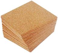 yyaaloa 24 pcs self-adhesive mini squares backing 🔲 cork tiles sheets - perfect for diy coasters and crafts! logo