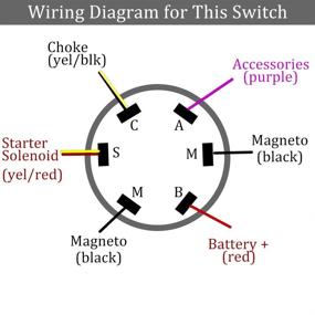 img 2 attached to 🚤 Boat Ignition Key Switch Assembly for Mercury Outboard Control Box Motor | 3 Position: Off-Run-Start | Replacement for mp51090, mp41070-2 | 87-17009A5