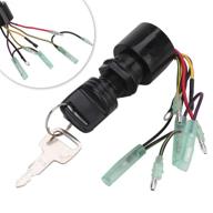 🚤 boat ignition key switch assembly for mercury outboard control box motor | 3 position: off-run-start | replacement for mp51090, mp41070-2 | 87-17009a5 logo