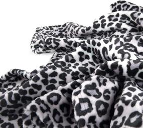 img 1 attached to Tadpoles Sleeping Partners Leopard Blanket