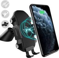 📱 efficient 10w qi fast charging car phone holder: wirezon wireless car charger mount for iphone 11 pro max/xs/xr/x and samsung galaxy s10/s10+ logo