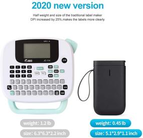 img 3 attached to 🏷️ NiiMbot D11 2021 Label Maker: Portable Wireless Connection, Multiple Templates, USB Rechargeable, Ideal for Office and Home Organization