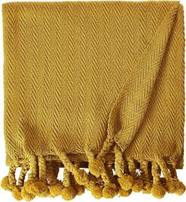 img 4 attached to Creative Co Op Gold Cotton Throw