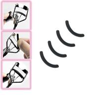 👁️ black soft silicone eyelash curler replacement pads for eyelash curler - 20pcs universal refill pads, bk-10533 logo