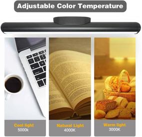 img 3 attached to 💡 Hapfish LED Magnetic Battery Strip Light: 5W 2000mAh Desk Lamp, Remote Control, 3 Color Modes - Ideal Under Cabinet Light for Closet Kitchen