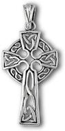🔱 exquisite .925 sterling silver cross celtic pendant: renaissance trinity charm of traditional elegance logo