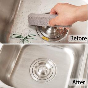 img 1 attached to 🧽 Norme Pumice Stones: Effective Pumice Scouring Pads for Household Cleaning - Remove Toilet Bowl Rings, Stains, and more! (30 Pieces)