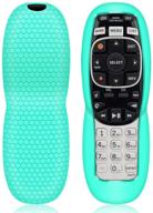 📱 turquoise silicone case for directv rc73 remote control - shockproof cover sleeves, replacement protector compatible with rc70, rc70h, rc71, rc71h, rc72, rc73b logo