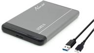 750gb usb3.0 portable external hard drive: mobile 💽 hdd storage for pc, mac, xbox, ps4 - grey logo