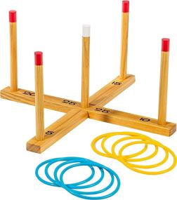 img 4 attached to 🌞 Enhance Your Outdoor Fun with Franklin Sports Wooden Ring Toss