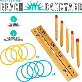 img 3 attached to 🌞 Enhance Your Outdoor Fun with Franklin Sports Wooden Ring Toss