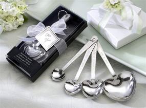 img 3 attached to ❤️ Stainless Steel Heart Shaped Measuring Spoons - Kate Aspen Love Beyond Measure