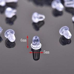 img 1 attached to Silicone Earring 300PCS Stopper Replacement