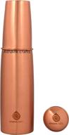 💧 athavik crafts pure ayurveda copper water bottle: 34 oz with glass - the ultimate wellness companion логотип