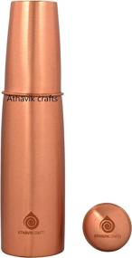 img 4 attached to 💧 Athavik Crafts Pure Ayurveda Copper Water Bottle: 34 Oz with Glass - The Ultimate Wellness Companion