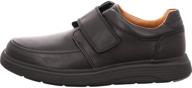 stylish and comfortable: clarks abode strap leather men's loafers & slip-ons logo