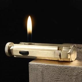 img 2 attached to Раритетный фляжковый зажигалка с медью: многоразовый зажигалка для мужчин - отличный предмет коллекции или подарок к дню рождения!