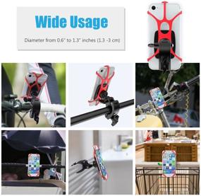img 2 attached to 📱 WixGear Magnetic Universal Phone Holder for Bicycles & Motorcycles with Fast Swift-Snap Technology - Works with Cell Phones and GPS