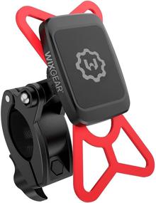 img 4 attached to 📱 WixGear Magnetic Universal Phone Holder for Bicycles & Motorcycles with Fast Swift-Snap Technology - Works with Cell Phones and GPS
