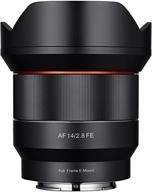 📷 samyang syio14af-e: impeccable auto focus 14mm f2.8 lens for sony e-mount (black) logo