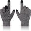 achiou touchscreen gloves winter texting men's accessories logo