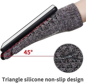 img 2 attached to Achiou Touchscreen Gloves Winter Texting Men's Accessories