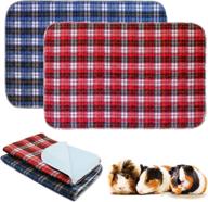 🐹 bwogue 2 pack washable guinea pig cage liners - reusable waterproof anti-slip pee pads - super absorbent bedding for guinea pigs, hamsters, rabbits, and all small animals logo